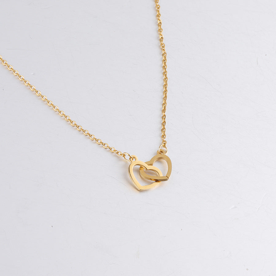 Double Heart Necklace