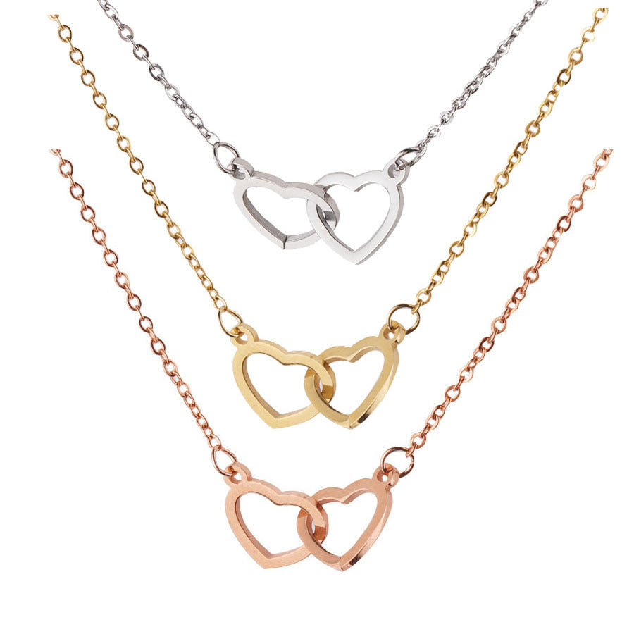 Double Heart Necklace