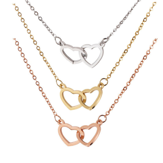 Double Heart Necklace