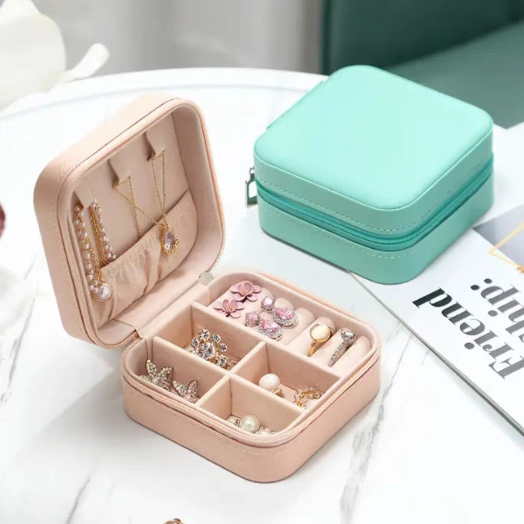 Jewelry Storage Box Portable Travel Small Ring Necklace Storage