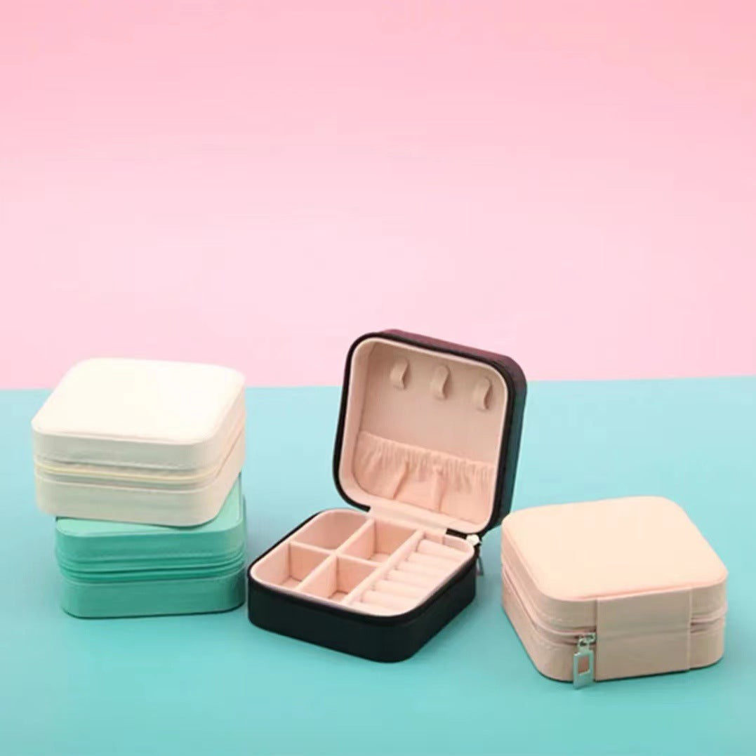 Jewelry Storage Box Portable Travel Small Ring Necklace Storage