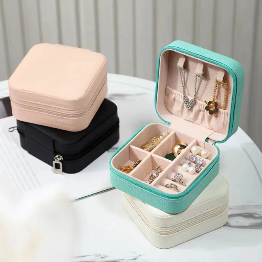 Jewelry Storage Box Portable Travel Small Ring Necklace Storage