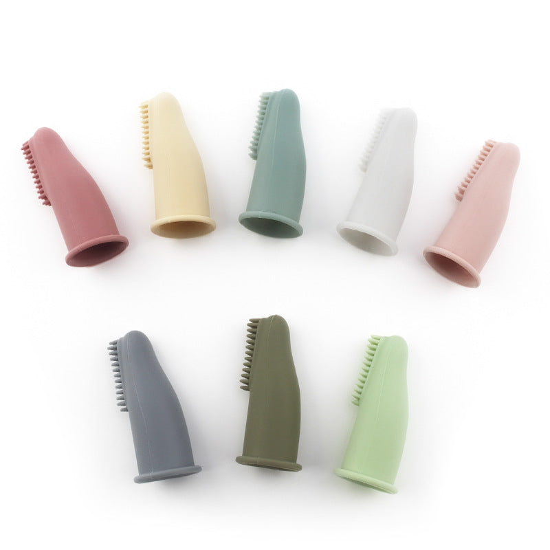 Baby Finger Toothbrush Food Grade Silicone Toothbrush Set Soft Hair Baby Milk Toothbrush