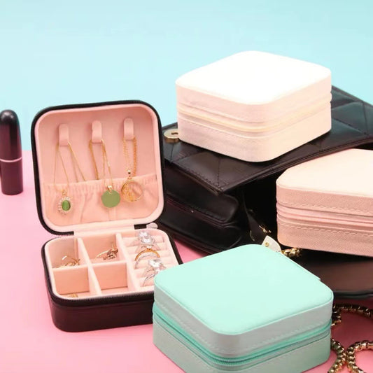 Jewelry Storage Box Portable Travel Small Ring Necklace Storage