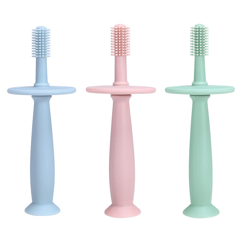 Children's Silicone Toothbrush Teeth Guard Baby Teether Milk Teeth Brush Tongue Coating Infant Supplies