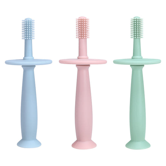 Children's Silicone Toothbrush Teeth Guard Baby Teether Milk Teeth Brush Tongue Coating Infant Supplies